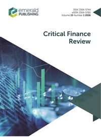 Critical Finance Review cover