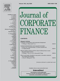 Journal of Corporate Finance cover
